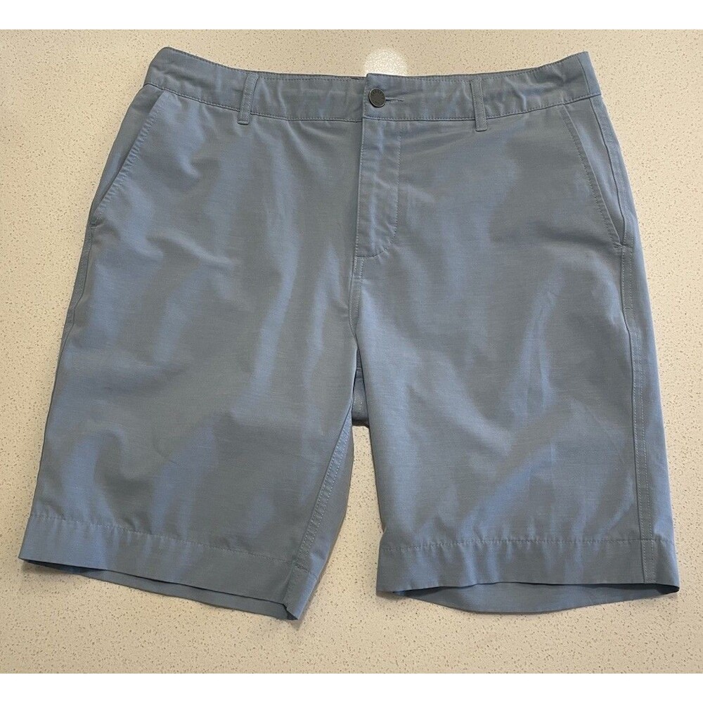 Faherty Mens Size 33 All Day Shorts Light Blue 9" Inseam